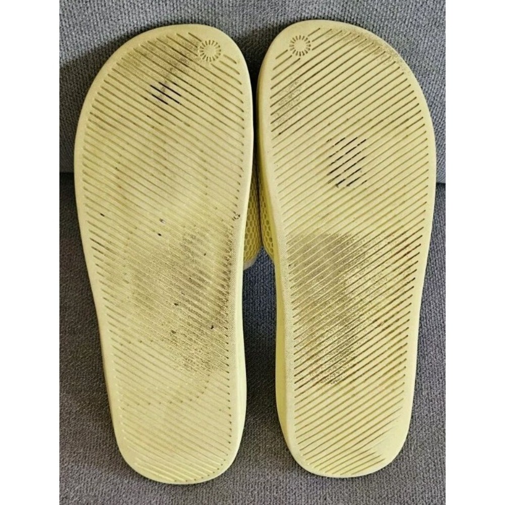 Ugg LA Light Sandals Womens Size 11 Yellow Slides Comfort No Size Tag - Picture 8 of 11